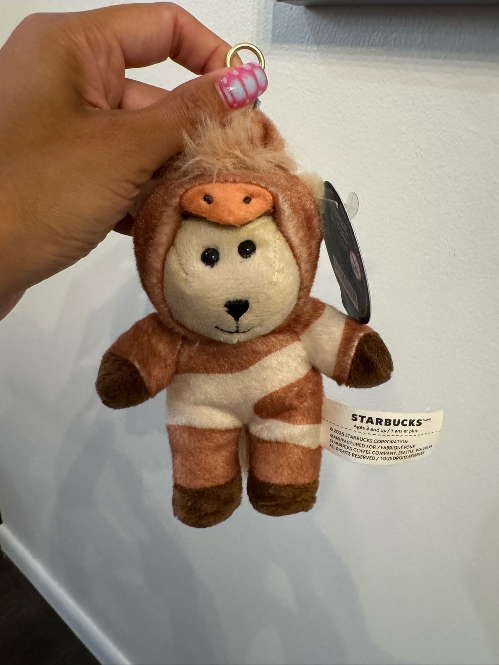 Starbucks Horse Plush Keychain